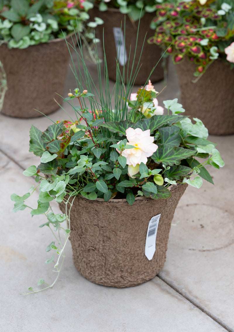 12" Premium Fibre Shade Urn Liner – Ivory Elegance Mix